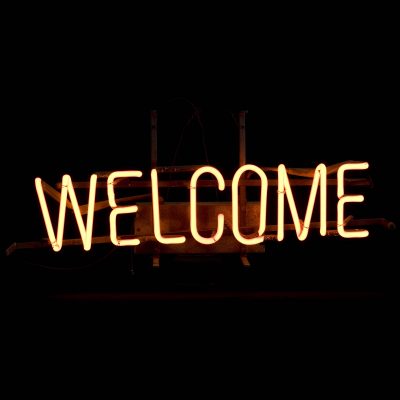 WELCOME NEON SIGN Air Designs