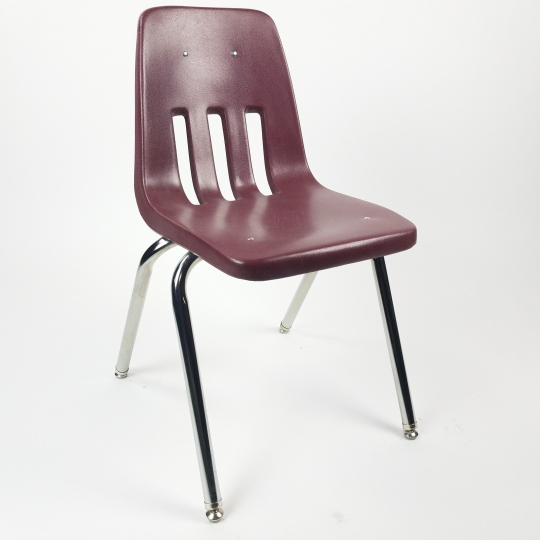 CHAIR / MOLDED PLASTIC STACKING / MAROON Air Designs