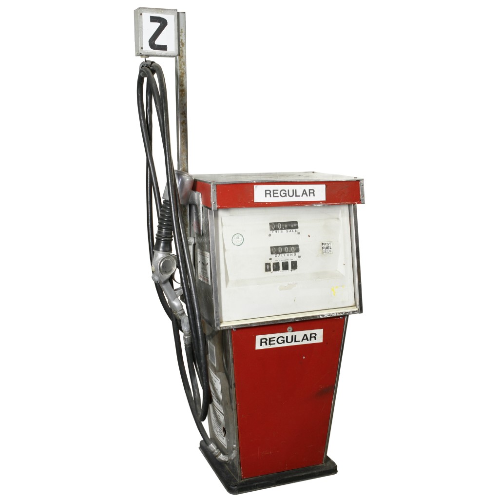 GAS PUMP / TOKHEIM 1250 W/ RISERS / RED & WHITE Air Designs