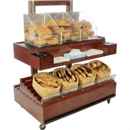 BREAD DISPLAY RACK / 6 SHELF / DARK WOOD | Air Designs