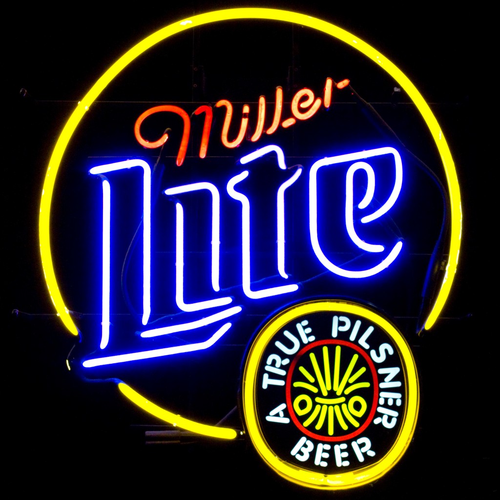 Miller Lite True Pilsner   Neon Sign 