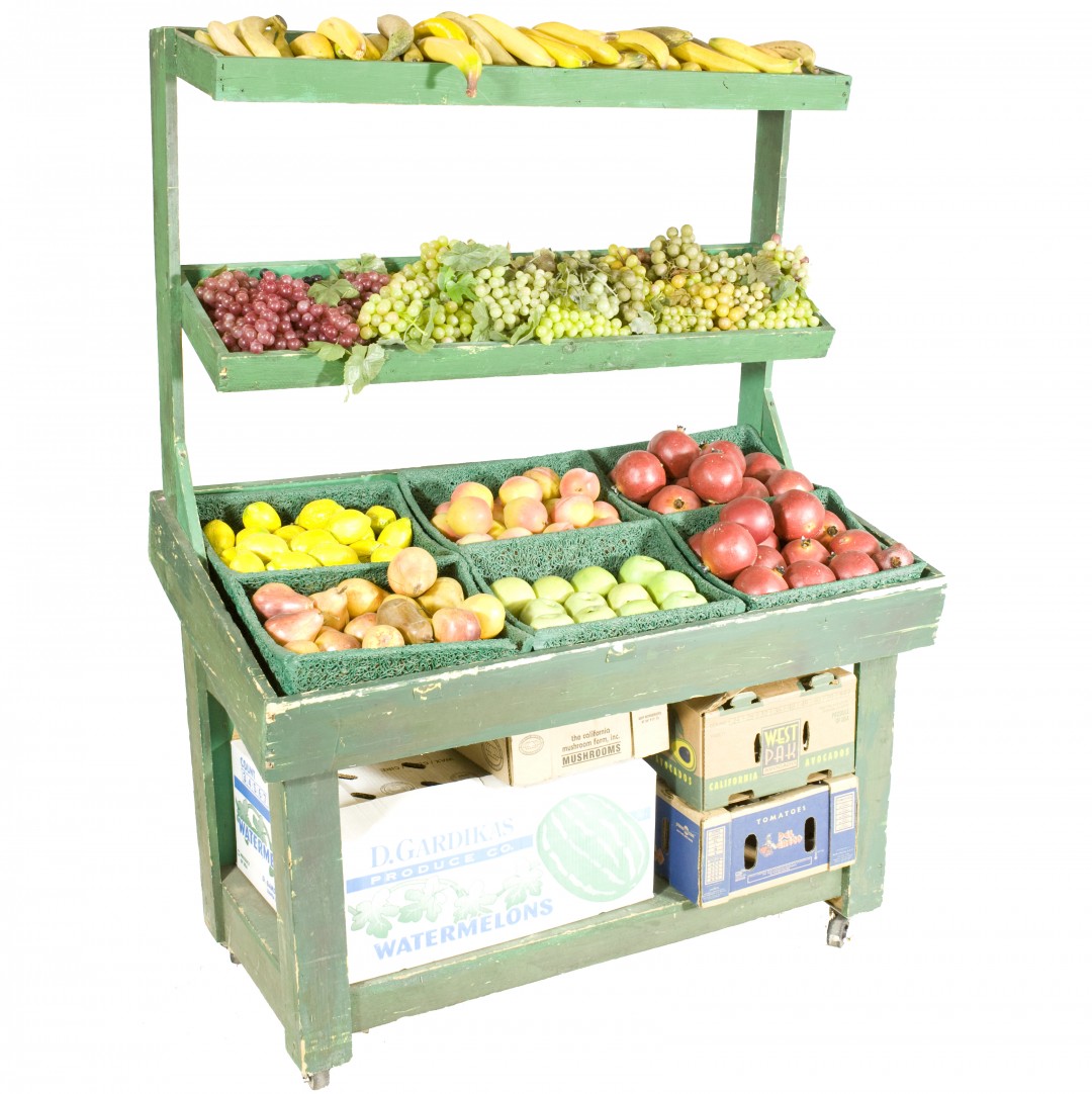 PRODUCE STAND / 4 TIER / GREEN | Air Designs