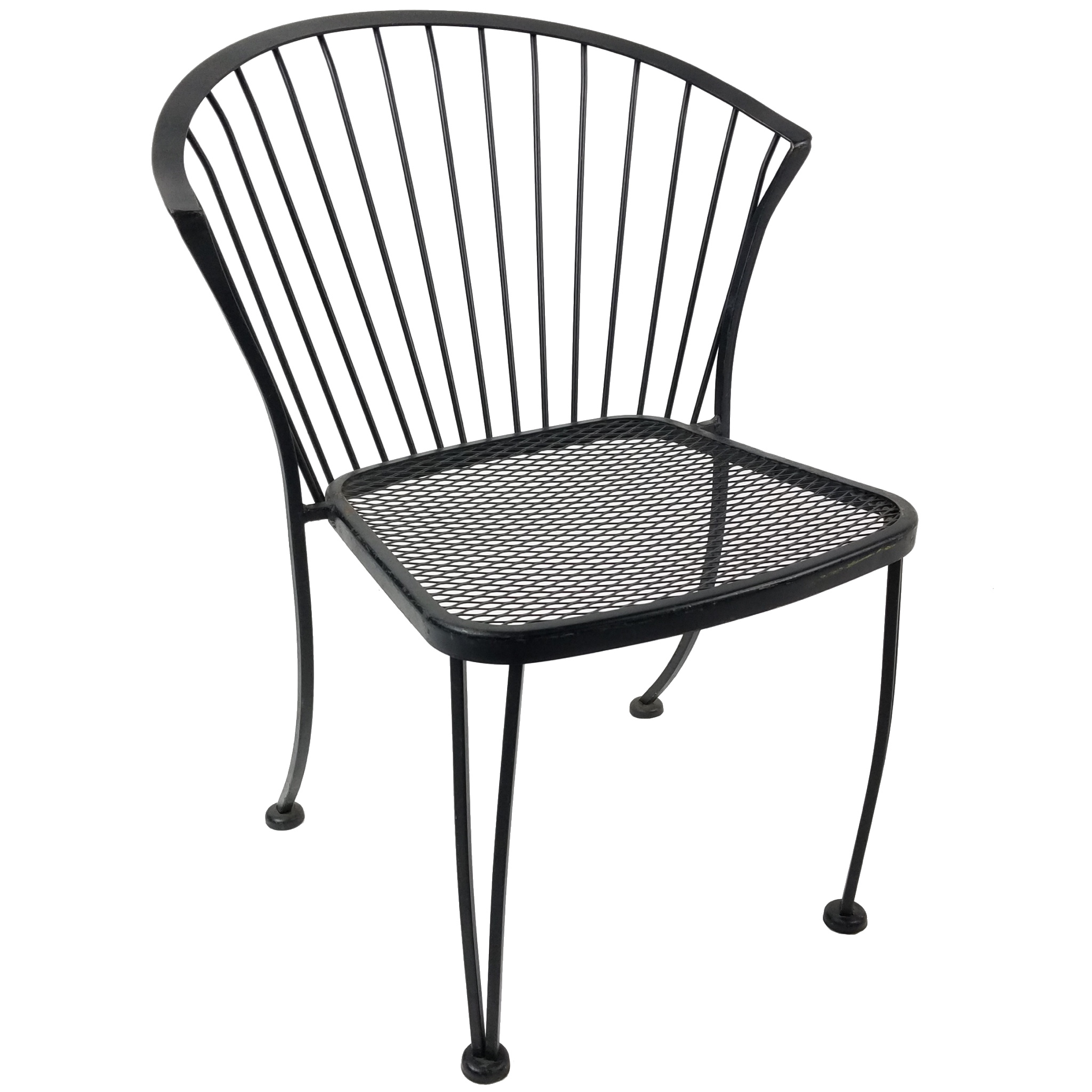 CHAIR / CAFE / EXPANDED MESH / CURVED WIRE BACK / BLACK | Air Designs