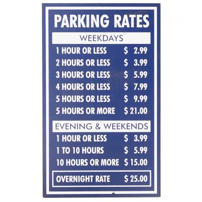 PARKING LOT SIGNS